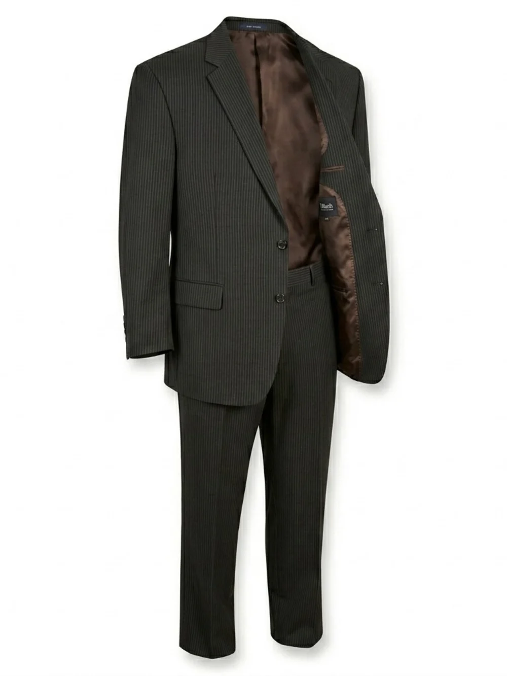 Polo Ralph Lauren Pinstripe 2-Piece Suit Charcoal Grey 48R / 43R‎ Dillard’s